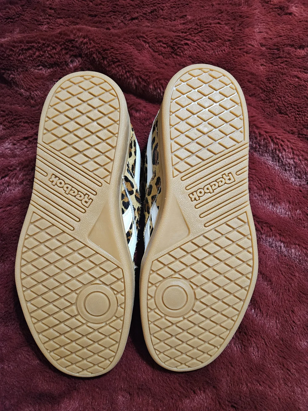 Reebok Leopard Print Sneakers with White Laces